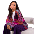 Jersey de Punto Grueso Tejido a Mano