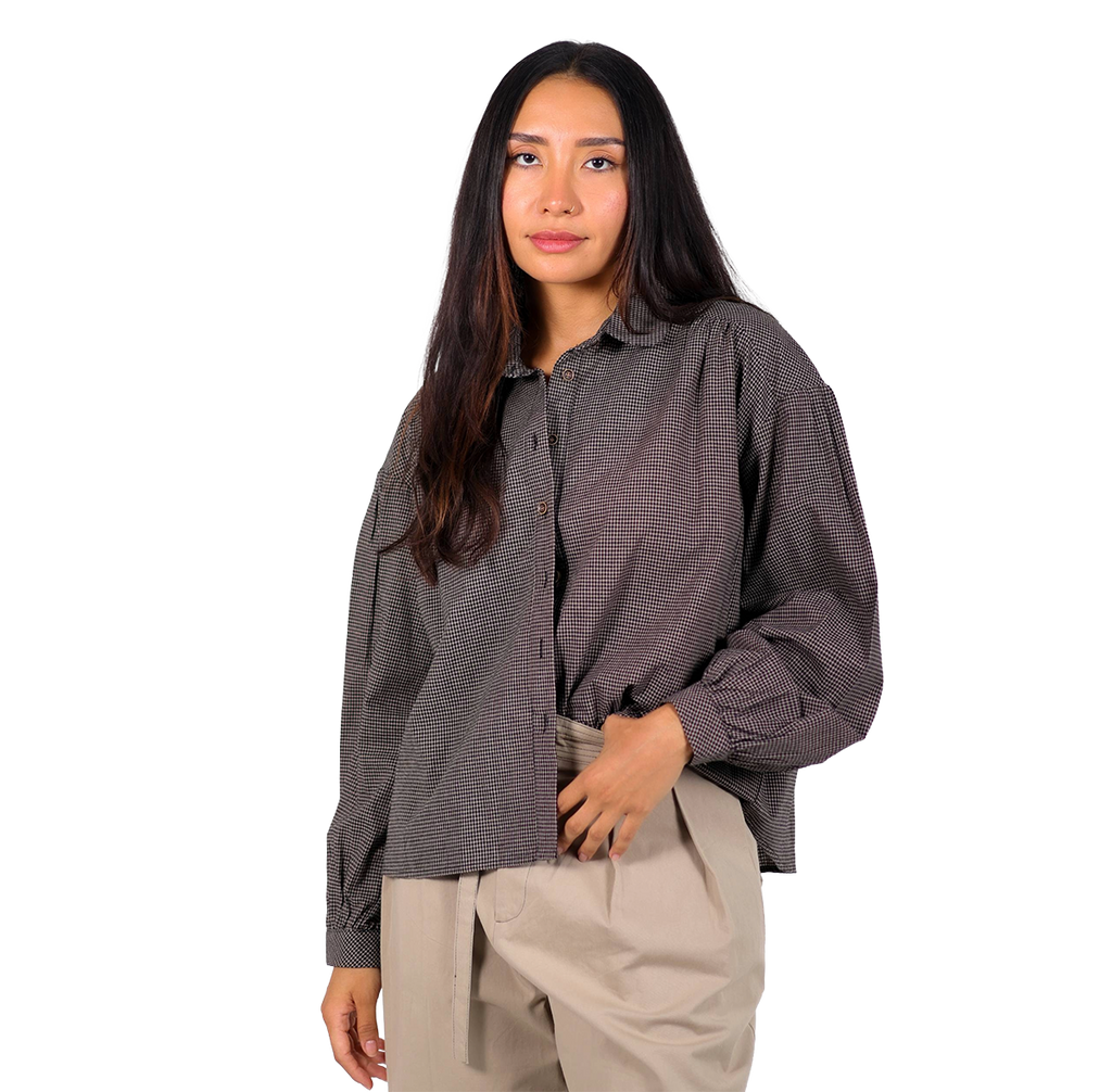 Camisa a cuadros pequeños