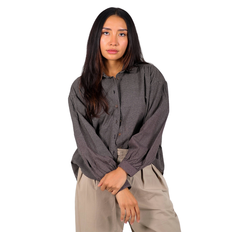 Camisa a cuadros pequeños