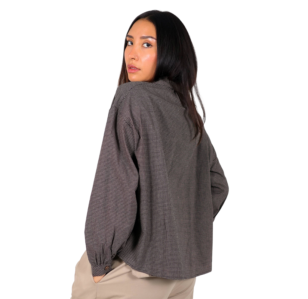 Camisa a cuadros pequeños