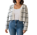 Jersey con botones de cuadros