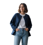 Chaqueta con botones denim