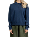 Jersey con cuello polo de angora