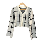 Jersey con botones de cuadros