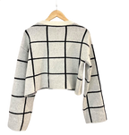 Jersey con botones de cuadros