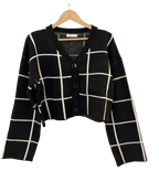 Jersey con botones de cuadros