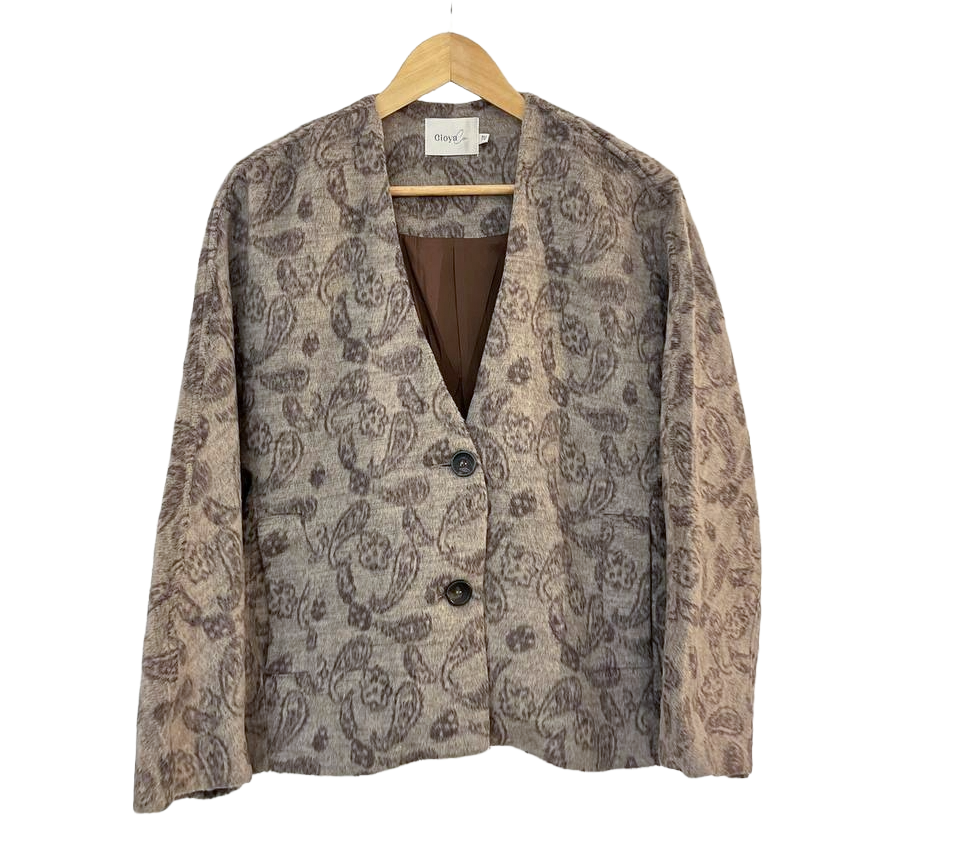 Chaqueta suave con estampa