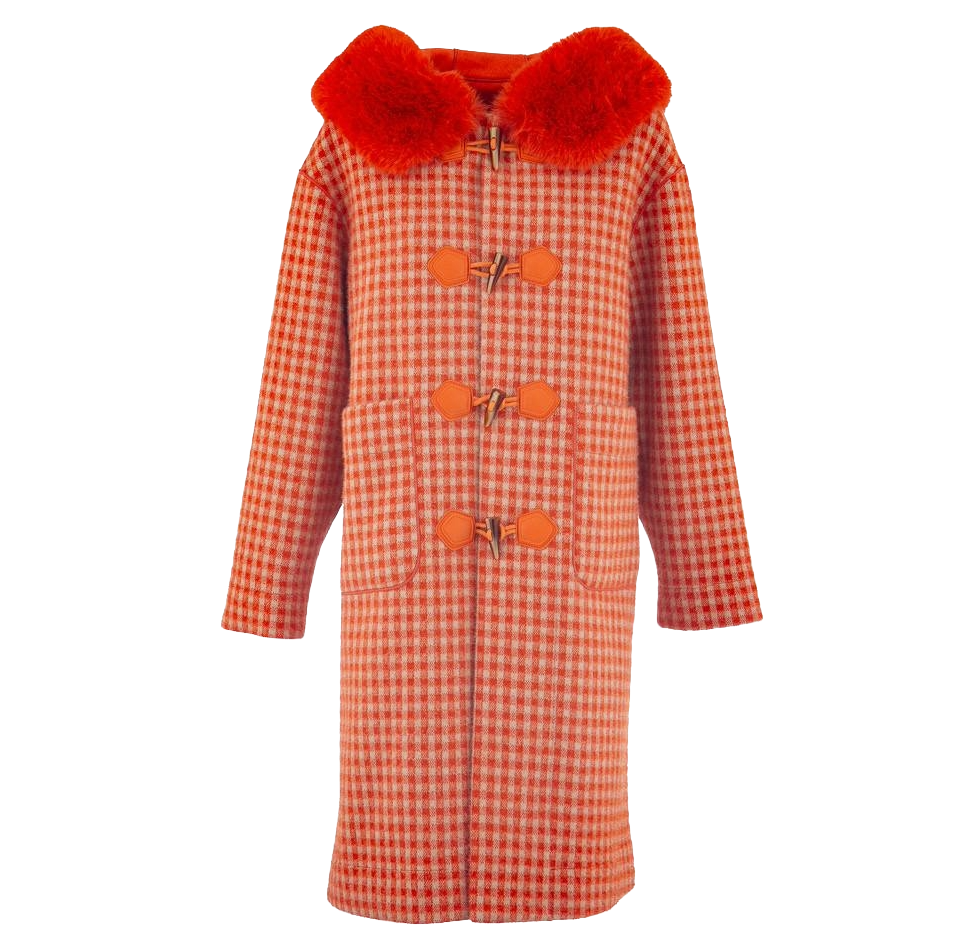 Trenca reversible 2 en 1 con capucha pelo sintético