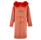 Trenca reversible 2 en 1 con capucha pelo sintético