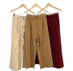 Pantalón clásico ancho de algodón