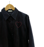 Camisa de micropana con bordado