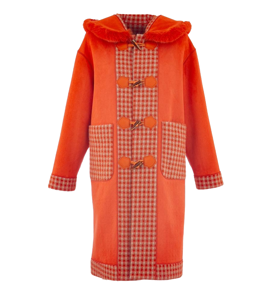 Trenca reversible 2 en 1 con capucha pelo sintético