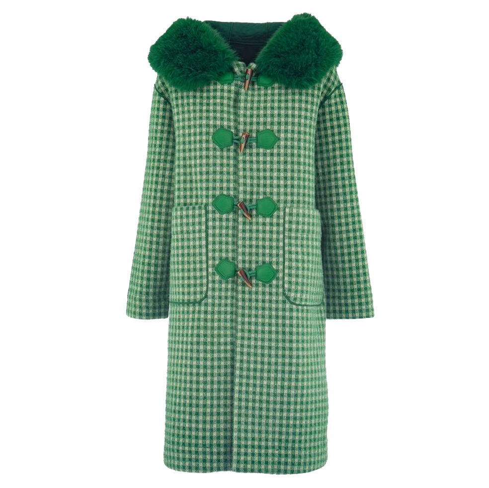 Trenca reversible 2 en 1 con capucha pelo sintético