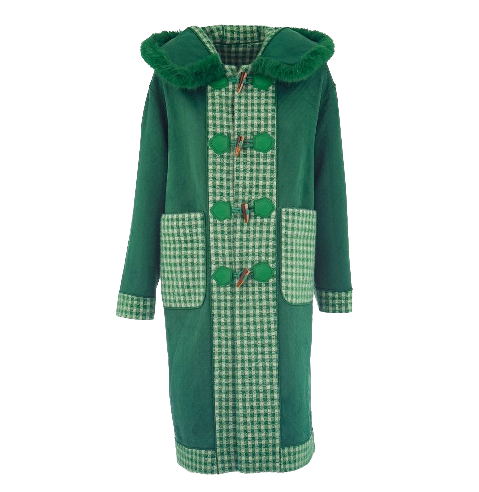 Trenca reversible 2 en 1 con capucha pelo sintético