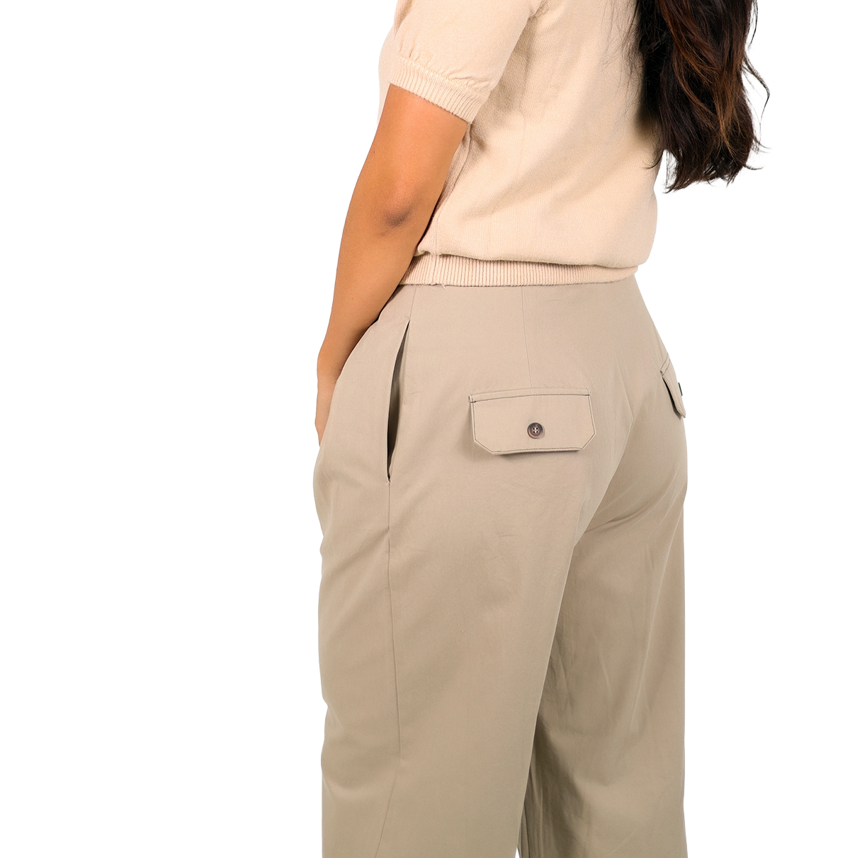 Pantalón de corte amplio