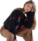 Jersey con bordados a mano