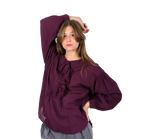 Blusa con botones y volantes